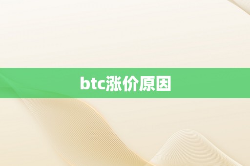 btc涨价原因