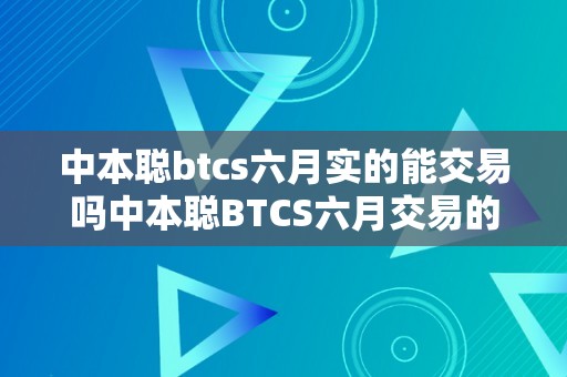 中本聪btcs六月实的能交易吗中本聪BTCS六月交易的争议与可能性