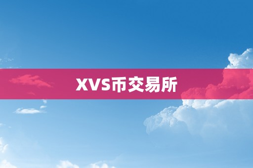 XVS币交易所