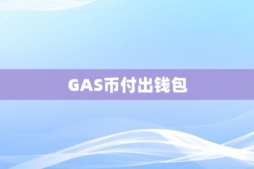 GAS币付出钱包