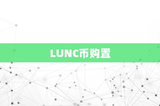 LUNC币购置