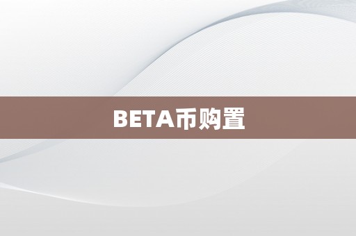 BETA币购置