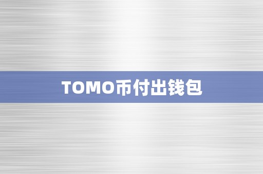 TOMO币付出钱包