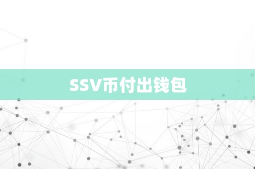 SSV币付出钱包