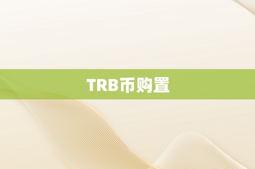 TRB币购置