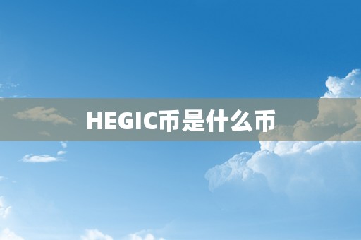 HEGIC币是什么币