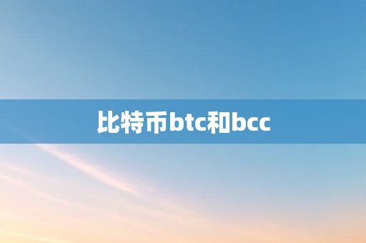 比特币btc和bcc