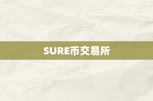 SURE币交易所