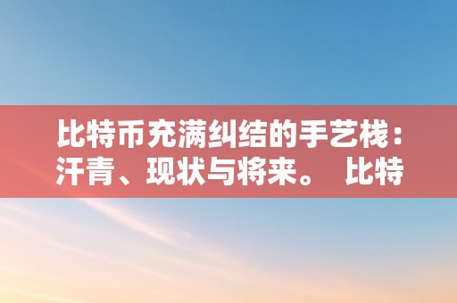 比特币充满纠结的手艺栈：汗青、现状与将来。  比特币充满纠结的手艺栈：汗青、现状与将来