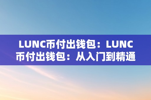 LUNC币付出钱包：LUNC币付出钱包：从入门到精通