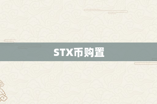 STX币购置