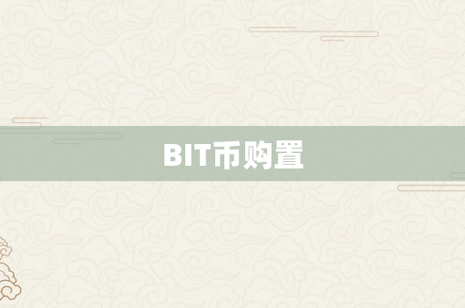 BIT币购置