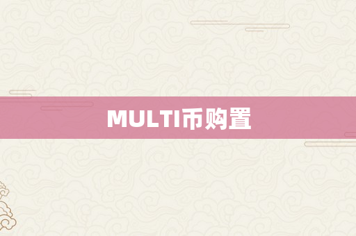 MULTI币购置