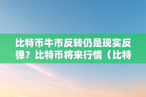 比特币牛市反转仍是现实反弹？比特币将来行情（比特币牛市来了吗2021）（比特币牛市反转仍是现实反弹）